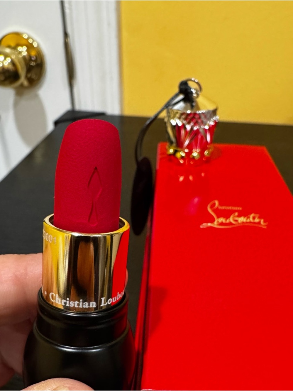 Christian Louboutin Velvet Matte Lipstick - Red Dramadouce 005M brand new